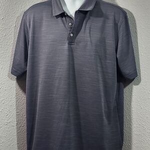 Men's Short-Sleeve Polo Shirt in Charcoal Gray